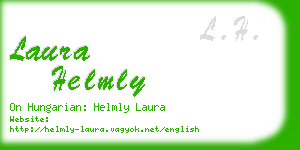 laura helmly business card